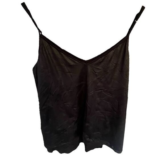 Calvin Klein Jeans Faux Leather Spaghetti Strap Tank Top Size Large - Picture 1 of 3